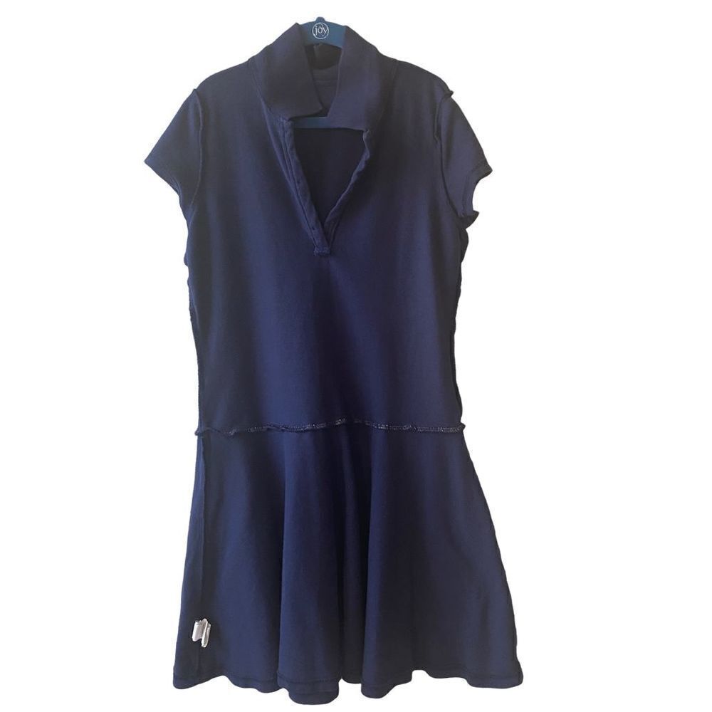 The Children’s Place Short Sleeve Navy Blue Uniform Dress Little Girls Size Larg - Picture 3 of 7